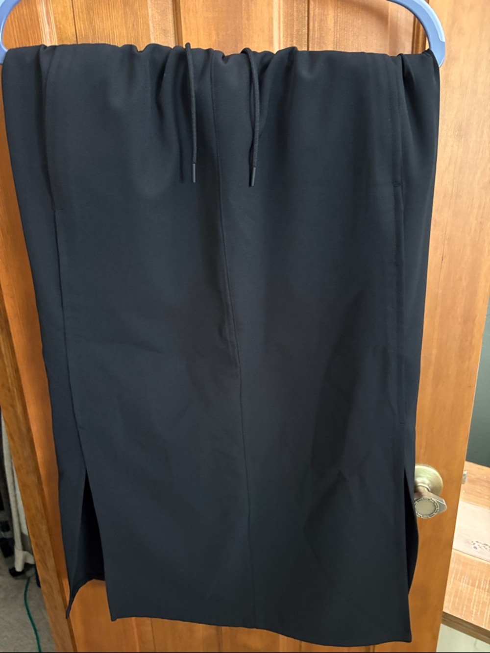 Athleta Black Maxi Skirt with Side Slits